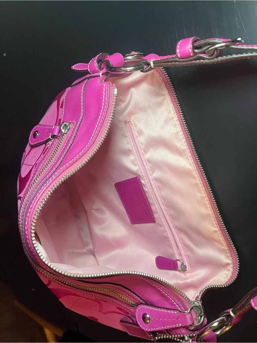 Y2K Coach Laura Signature Hobo / Crescent Bag 2010